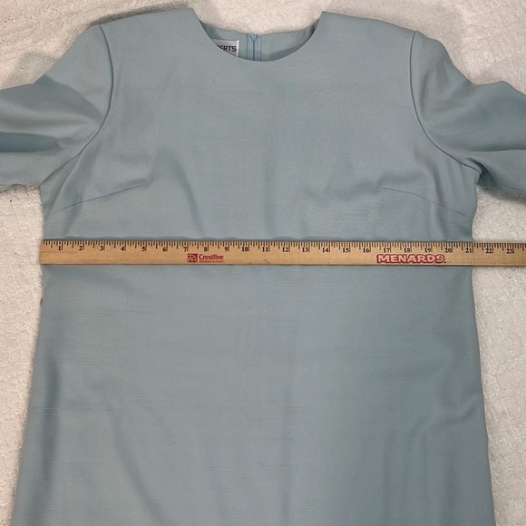 Diane Robert’s vintage light blue short sleeve shirt dress 12 H - Picture 7 of 9